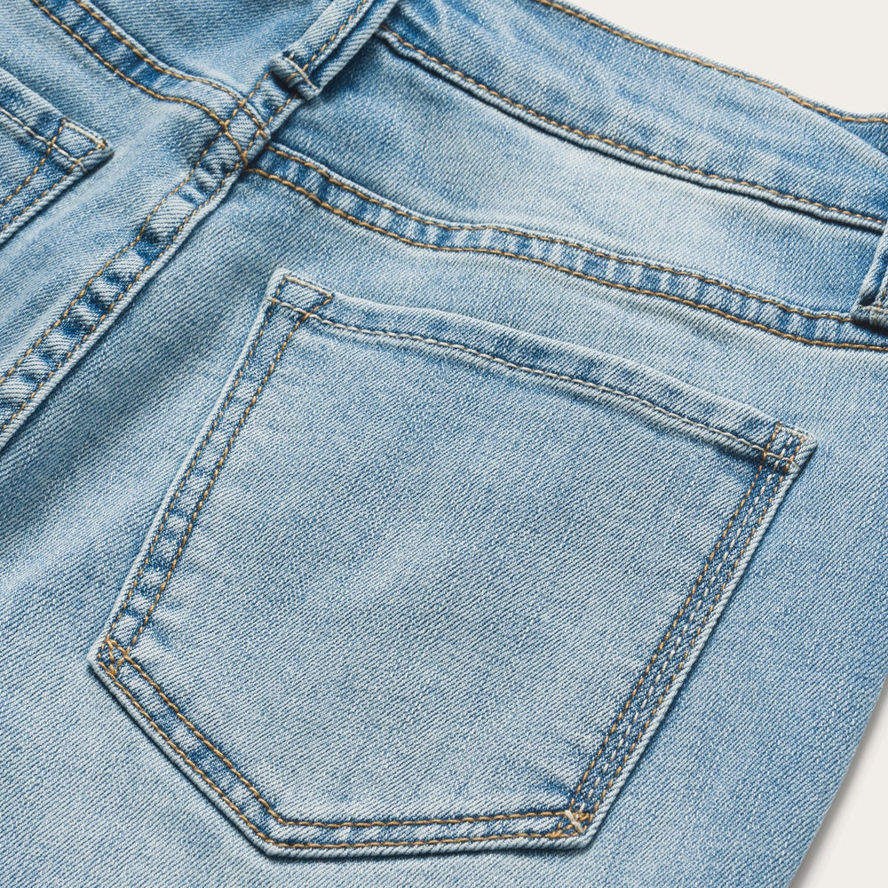 High Waist Flare Crop Jean Blue | Stetson Women