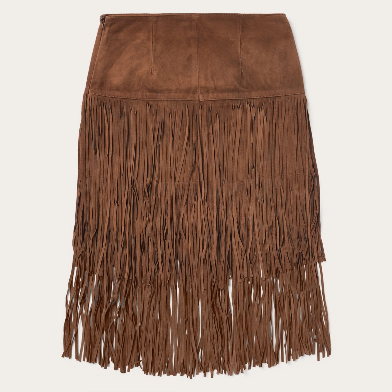 Suede Fringed Skirt Brown | Stetson Women