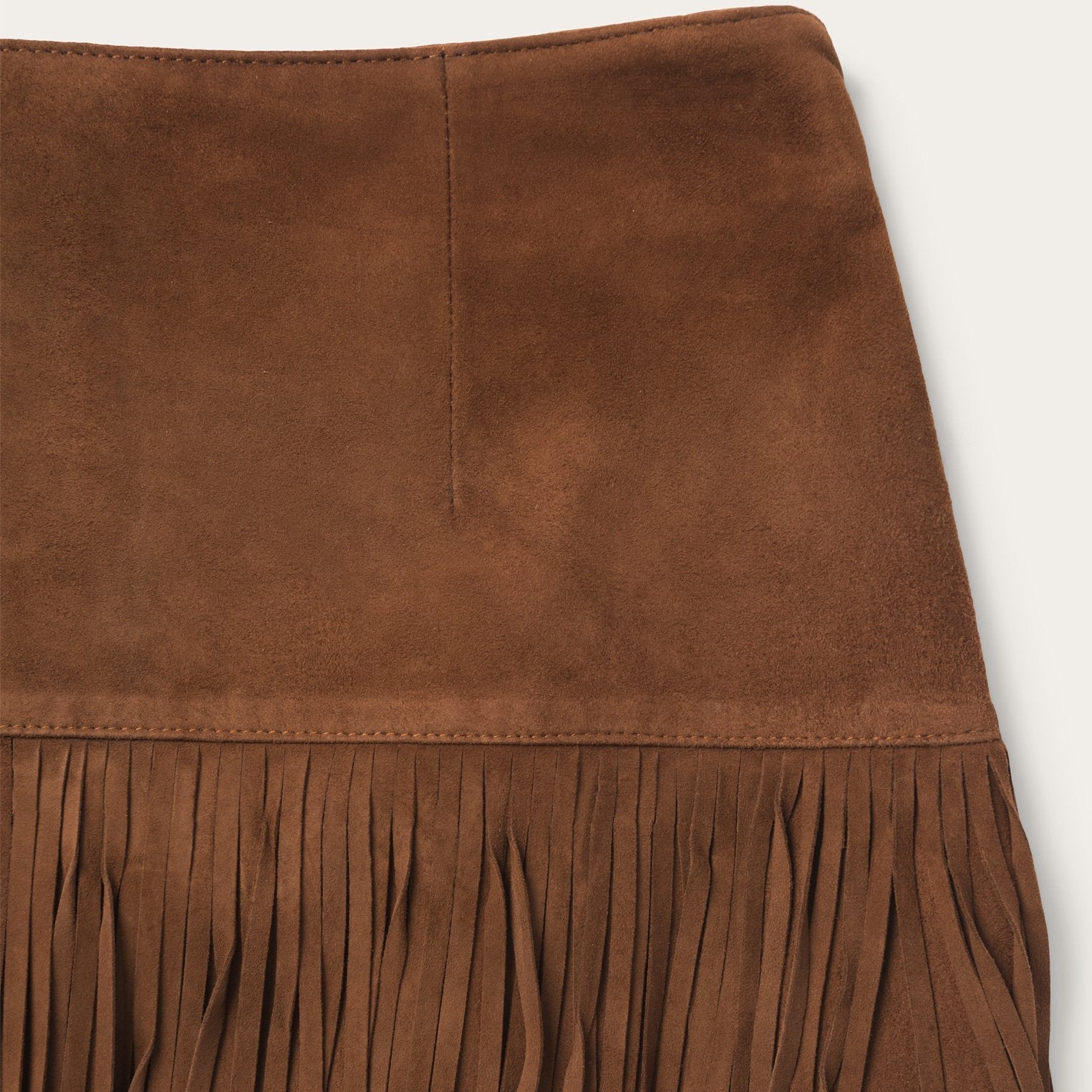 Suede Fringed Skirt Brown | Stetson Women