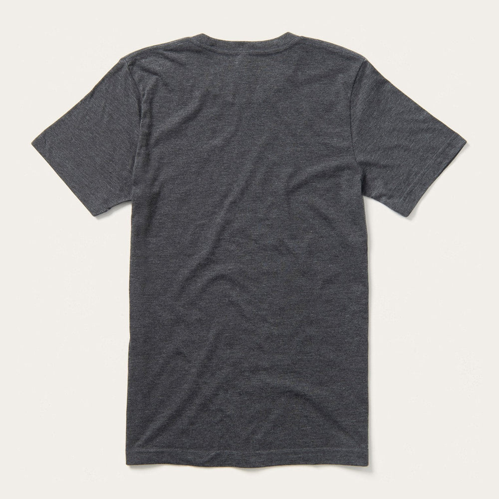 Distressed Stetson Graphic Tee Grey | Stetson Men