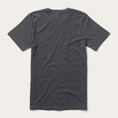 Distressed Stetson Graphic Tee Grey | Stetson Men
