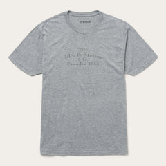 John B. Stetson Co Graphic Tee Grey | Stetson Men