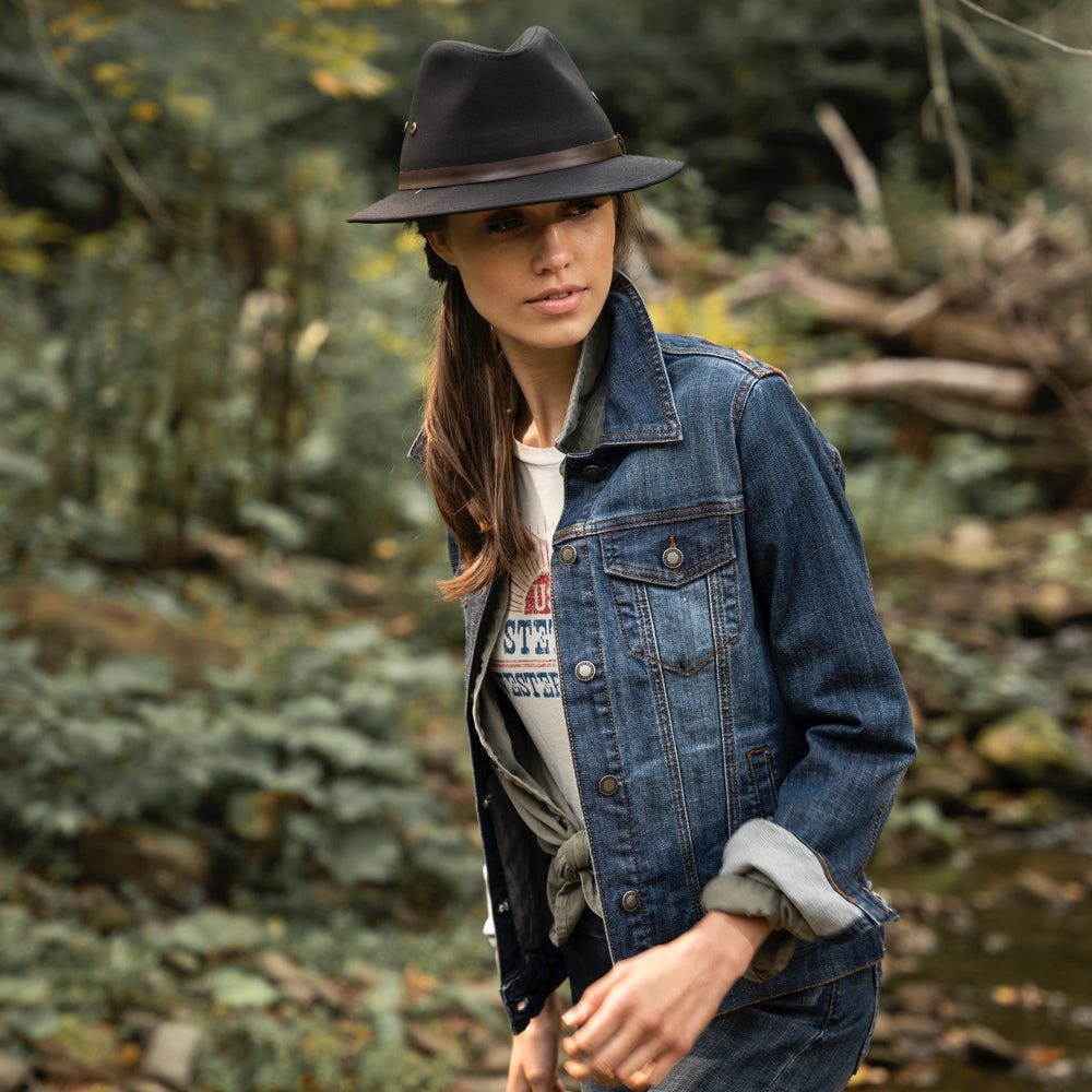 Western Denim Jacket Blue | Stetson Women