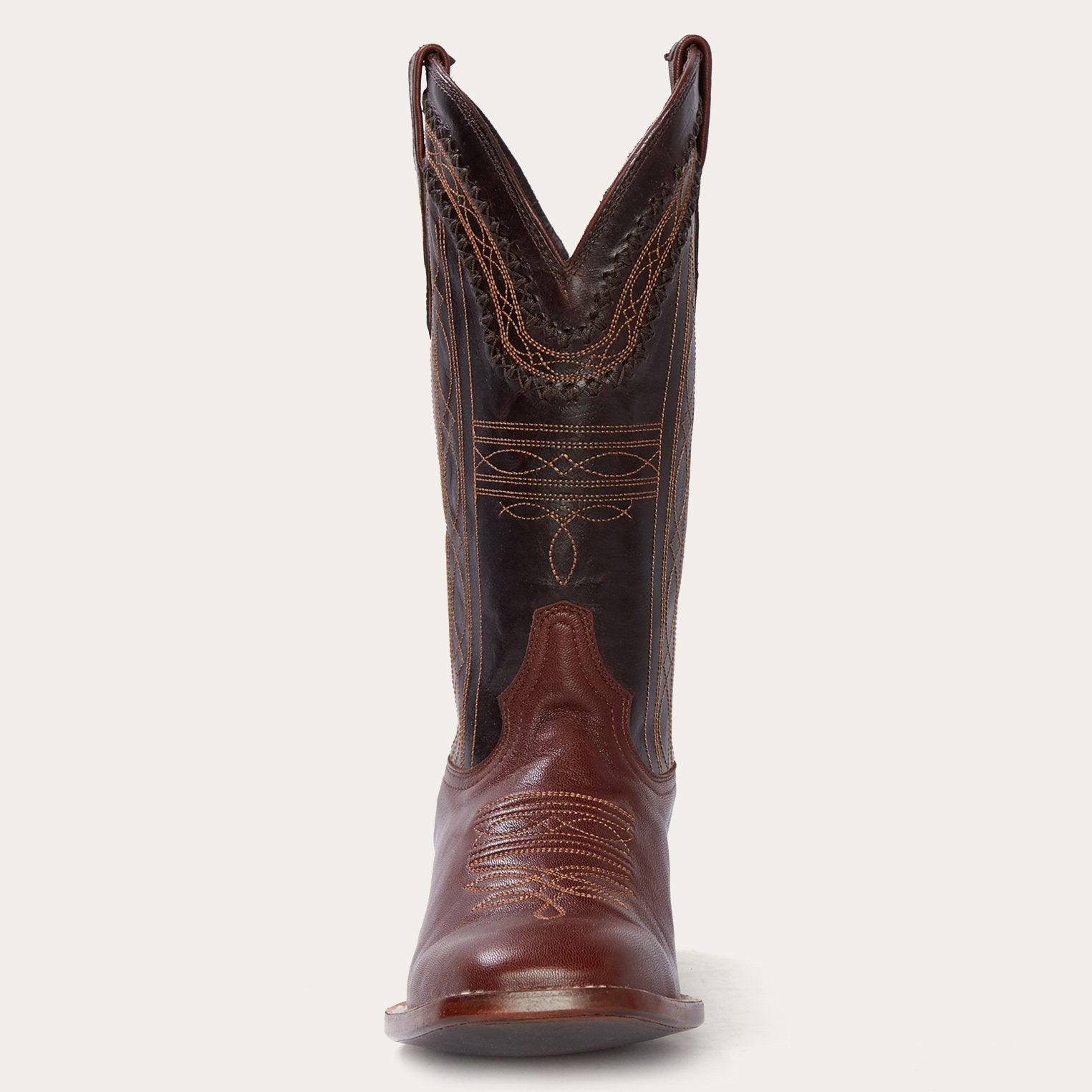 Denver Brown Goat Hand Stitched Cowboy Boot Brown | Stetson