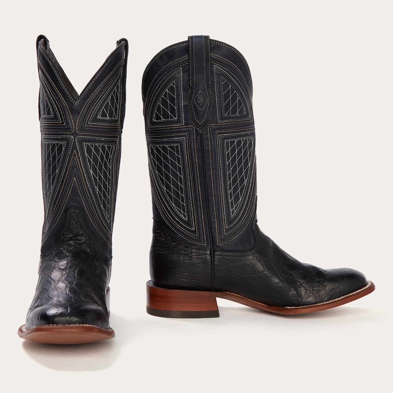 Black Falls Alligator Cowboy Boot Black | Stetson