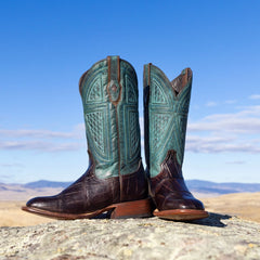 Big Horn Tobacco Alligator Cowboy Boot Brown | Stetson