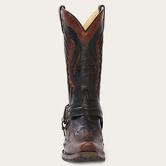 Biker Outlaw Oiled Leather Cowboy Boot Brown | Stetson