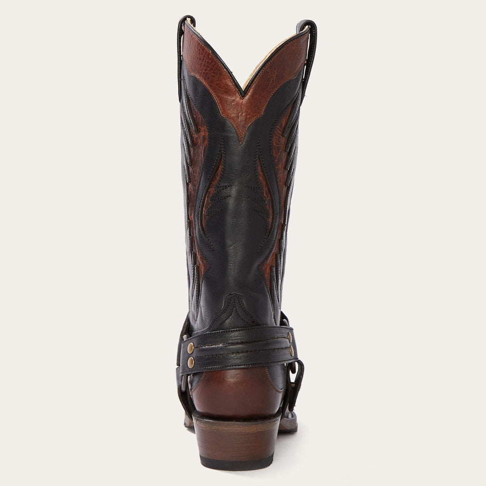 Biker Outlaw Oiled Leather Cowboy Boot Brown | Stetson