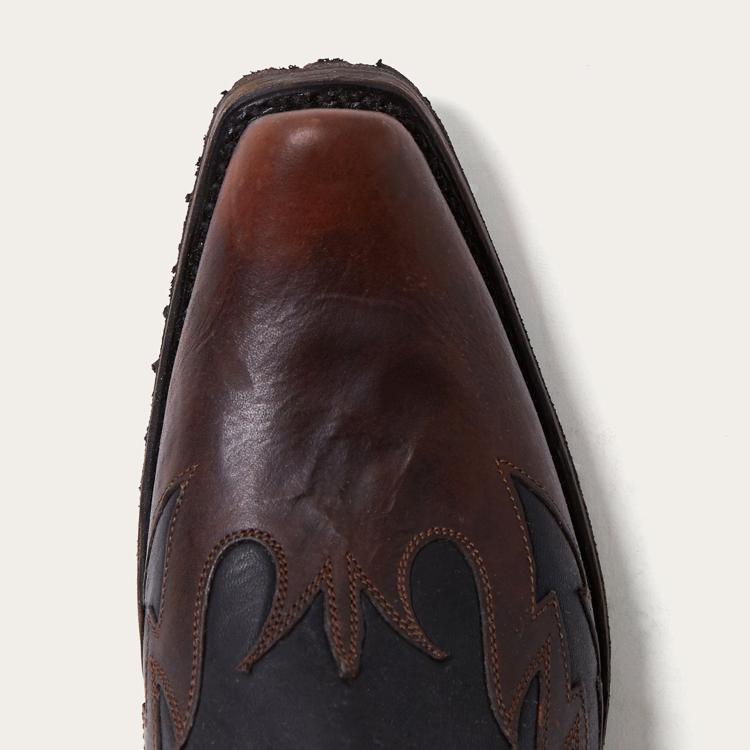 Biker Outlaw Oiled Leather Cowboy Boot Brown | Stetson