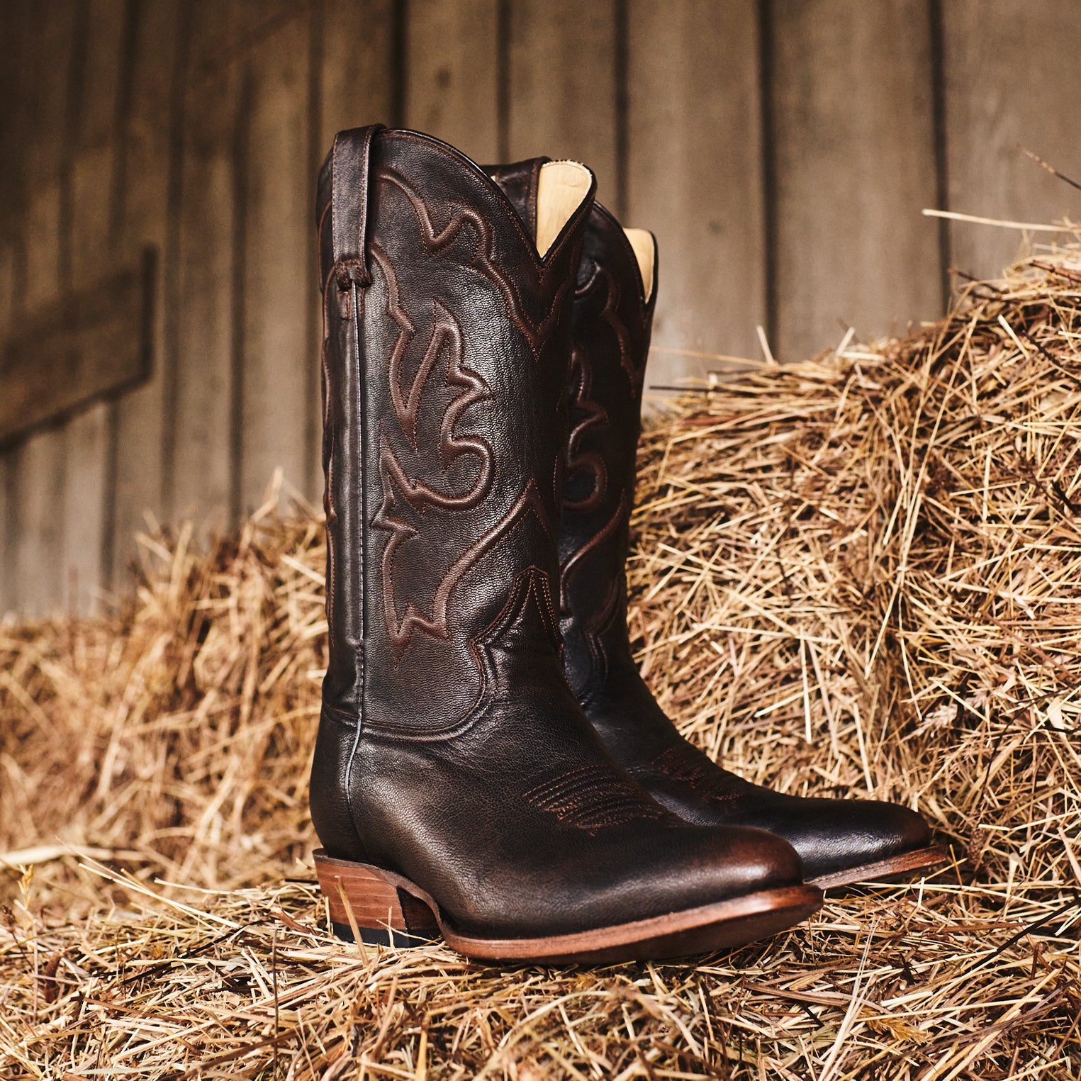 Carlisle Western Boots Distressed Brown | Stetson