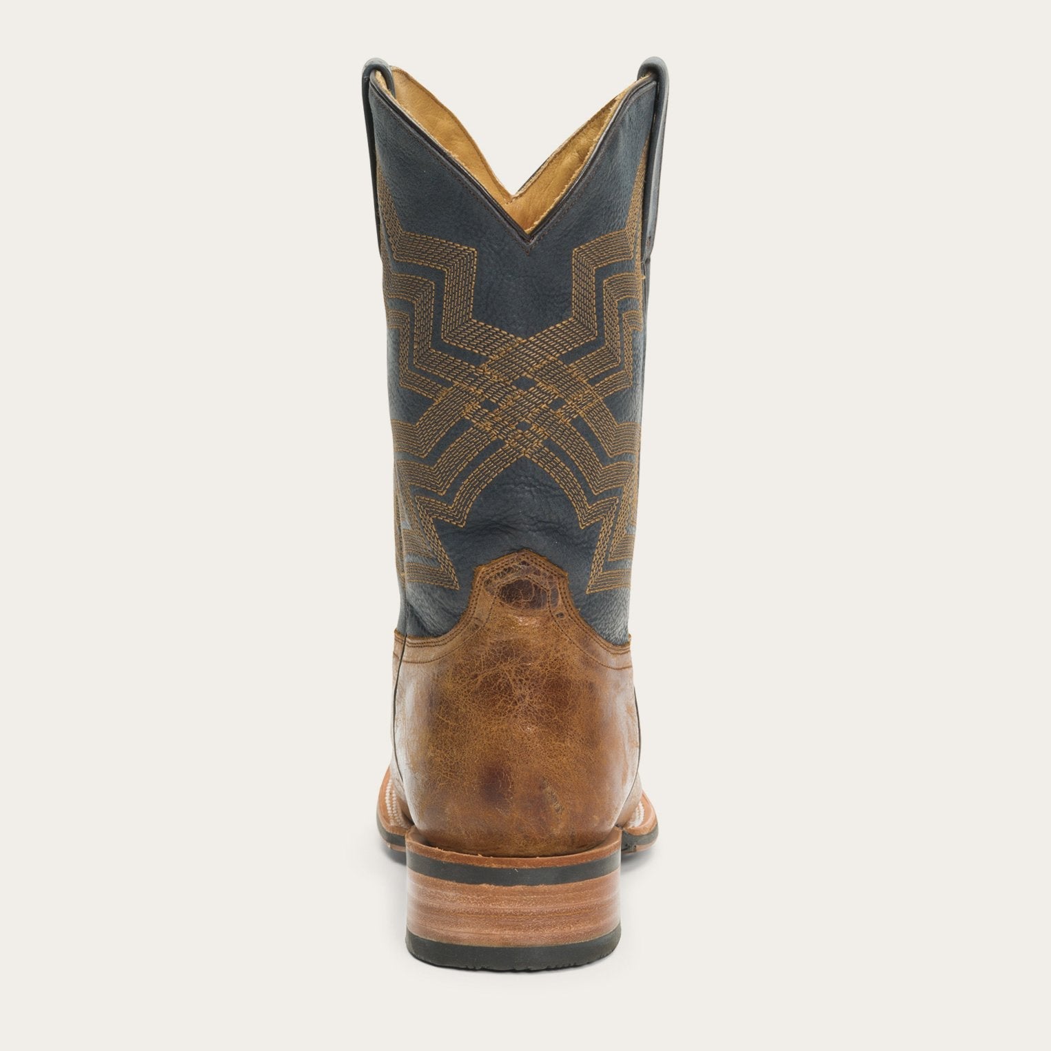 Goddard Burnished Blue & Brown Leather Boot Brown | Stetson