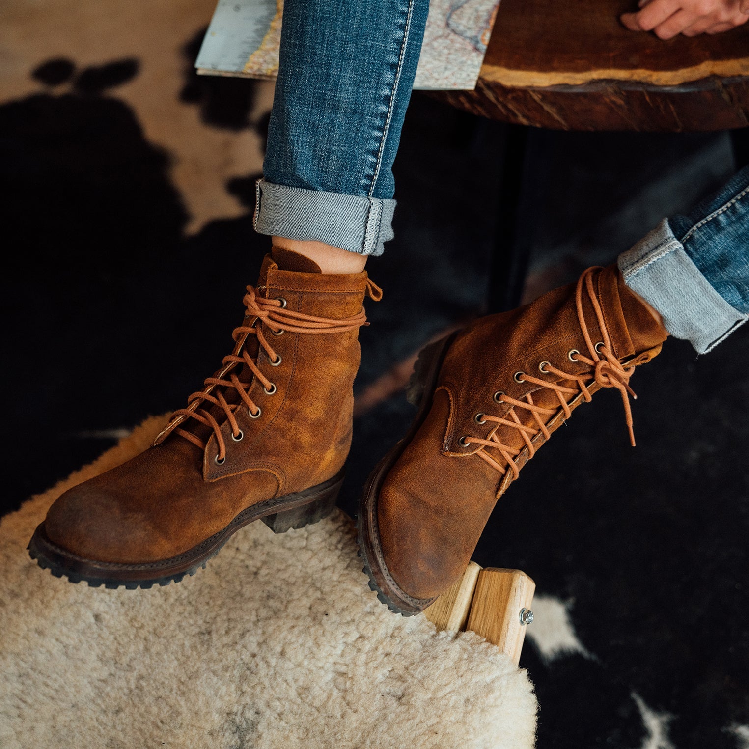 Sam Lace Up Brown Suede | Stetson