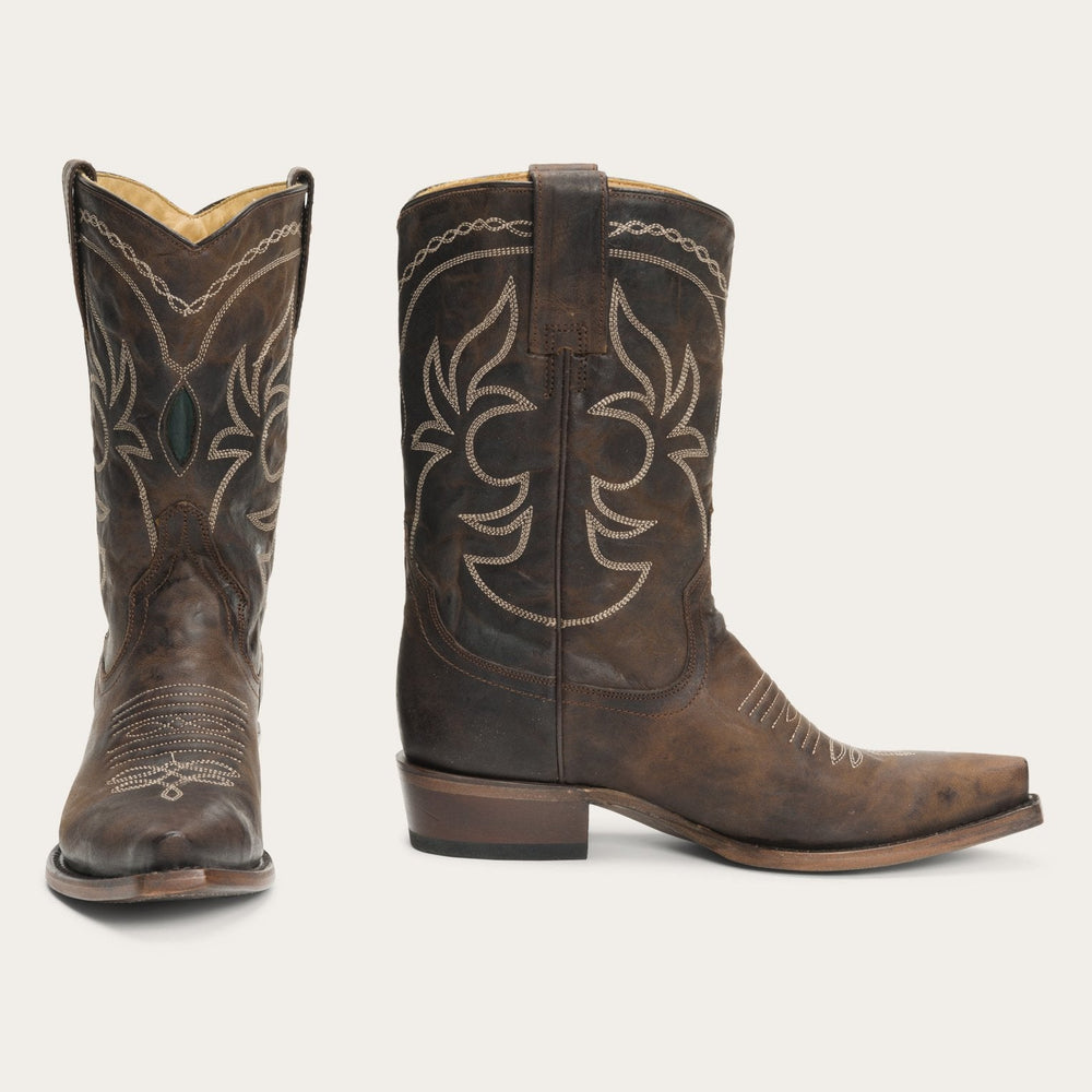 Iris Mid-Calf Embroidered Boot Brown | Stetson