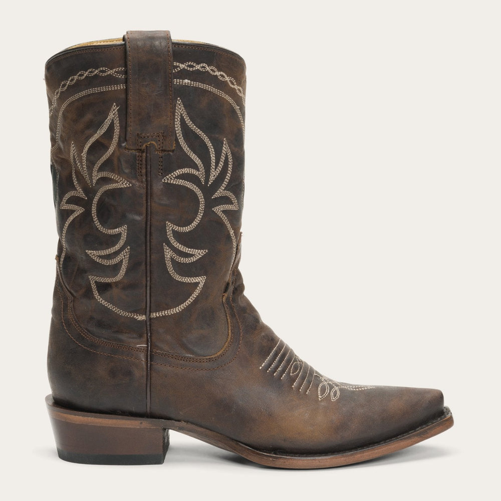 Iris Mid-Calf Embroidered Boot Brown | Stetson
