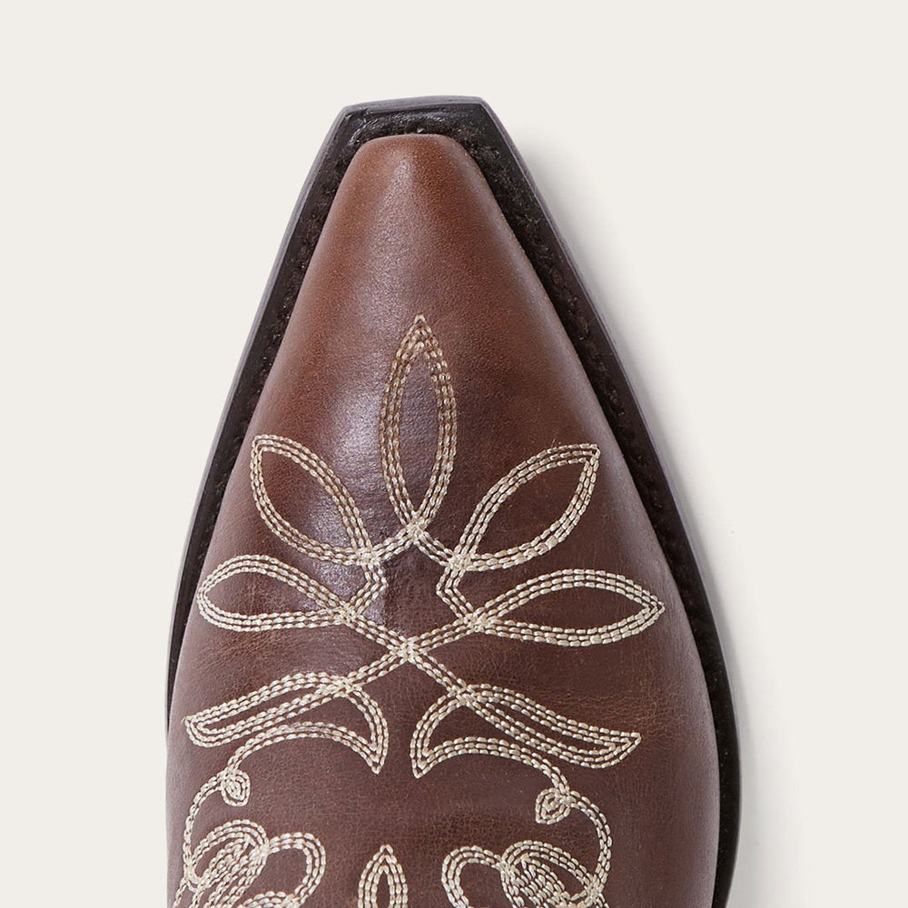 Adeline Burnished Brown Back Zip Cowboy Boot Brown | Stetson
