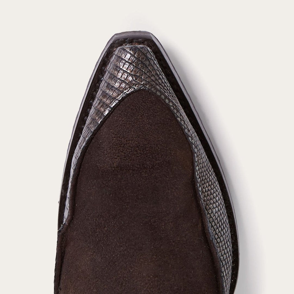 Dakota Brown Suede & Teju Cowboy Boot Brown | Stetson