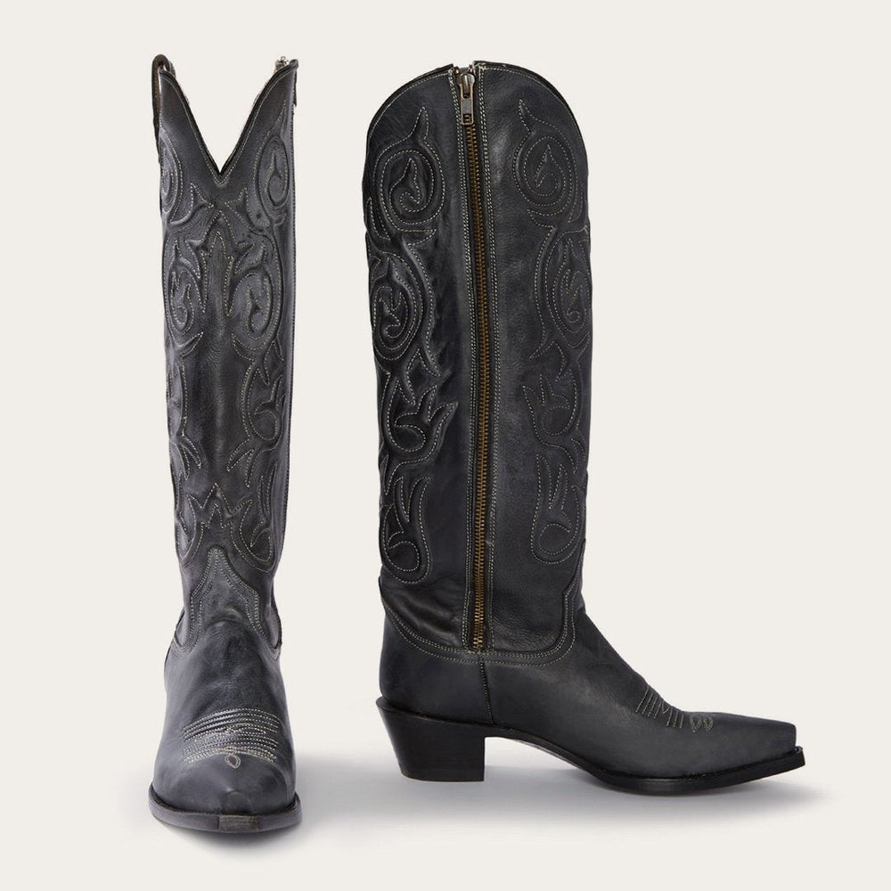 Blair Corded Side Zip Cowboy Boot Black | Stetson