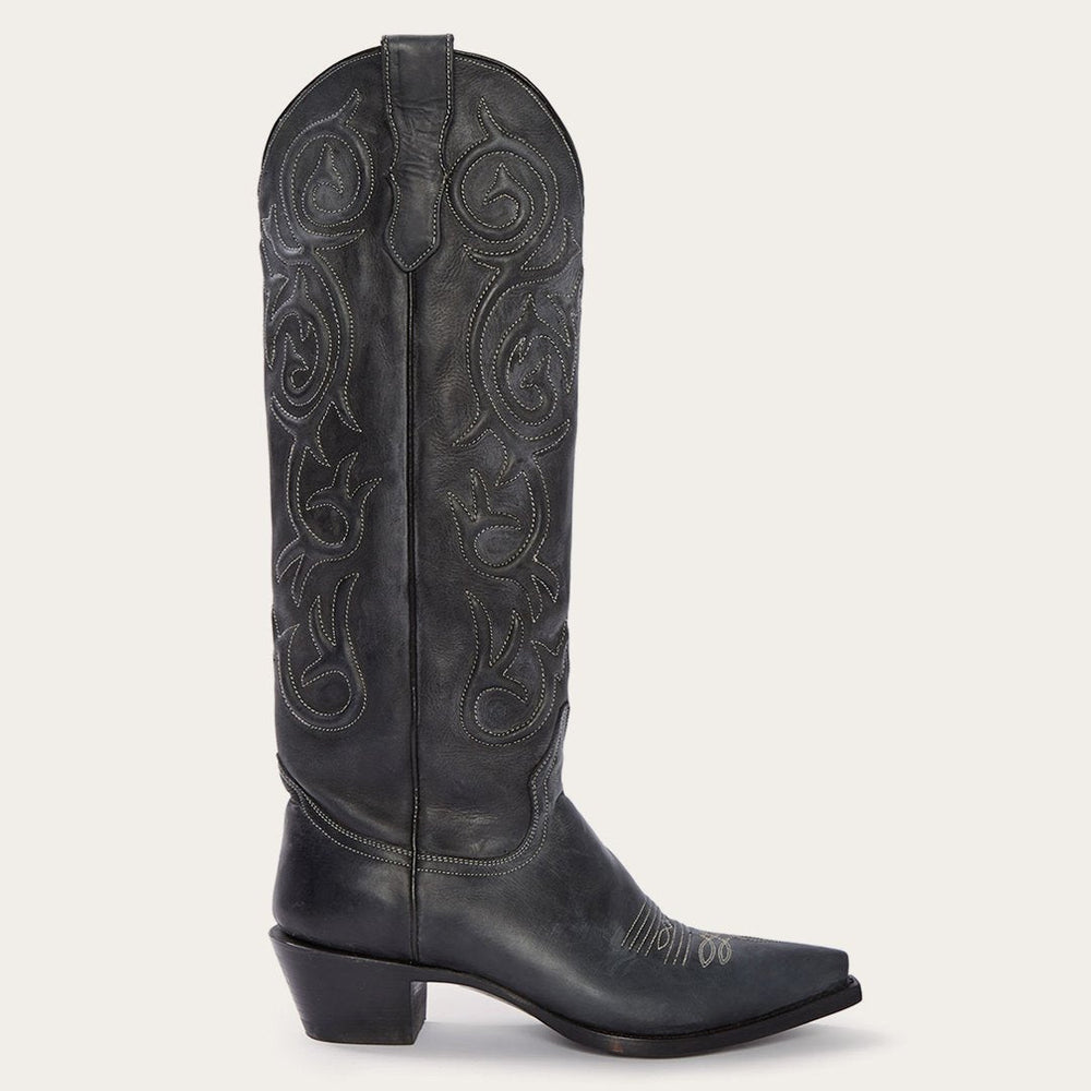 Blair Corded Side Zip Cowboy Boot Black | Stetson