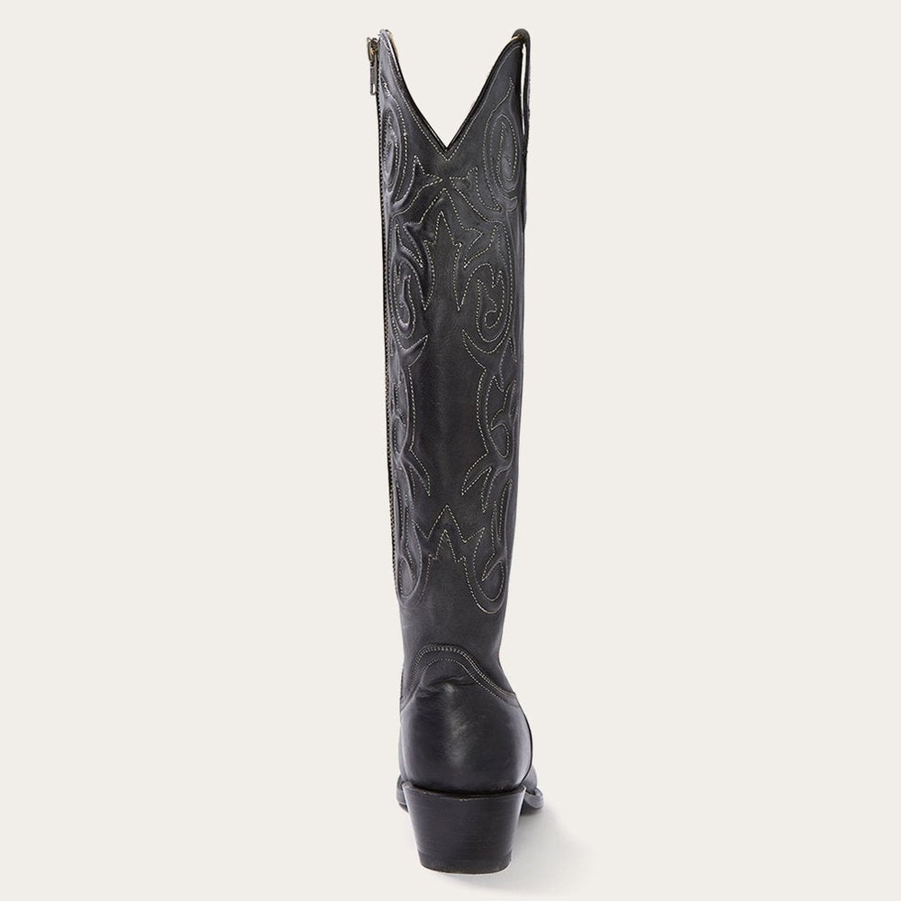 Blair Corded Side Zip Cowboy Boot Black | Stetson