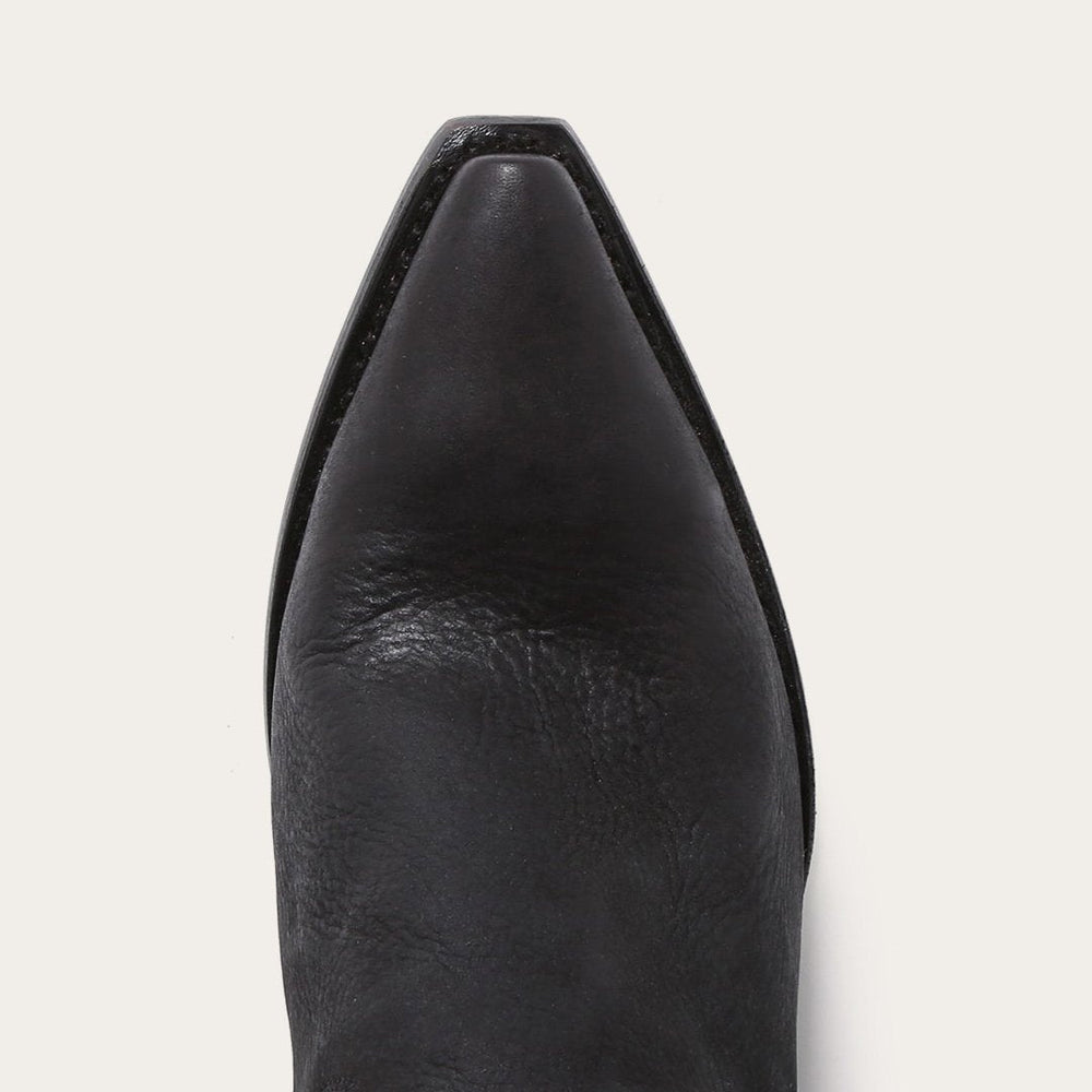 Glam Over-The-Knee Fringe Boot Black Leather | Stetson