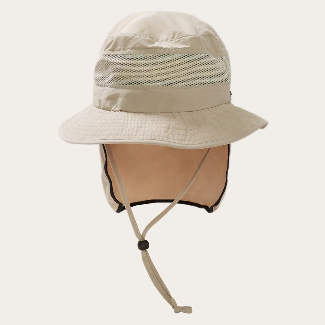 Switchback 'No Fly Zone' Mesh Bucket Hat Khaki | Stetson Hats