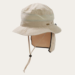 Switchback 'No Fly Zone' Mesh Bucket Hat Khaki | Stetson Hats