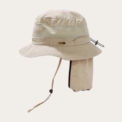 Switchback 'No Fly Zone' Mesh Bucket Hat Khaki | Stetson Hats