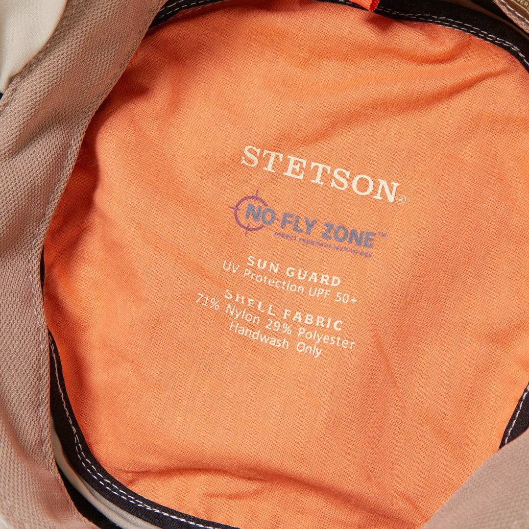 Switchback 'No Fly Zone' Mesh Bucket Hat Khaki | Stetson Hats