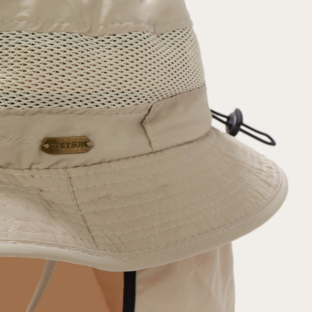 Switchback 'No Fly Zone' Mesh Bucket Hat Khaki | Stetson Hats