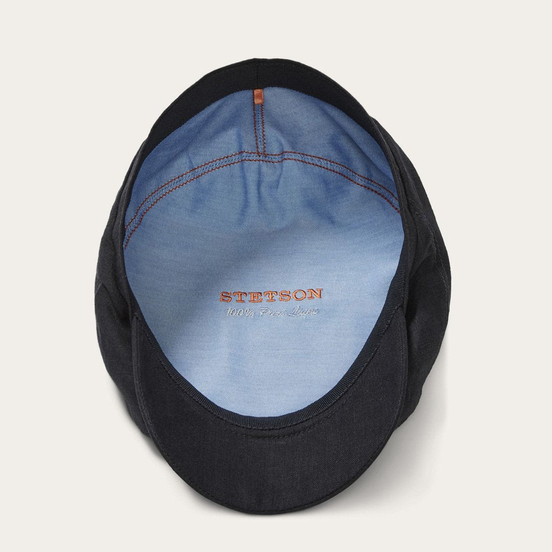 Premium Linen Driver Cap Black | Stetson Hats