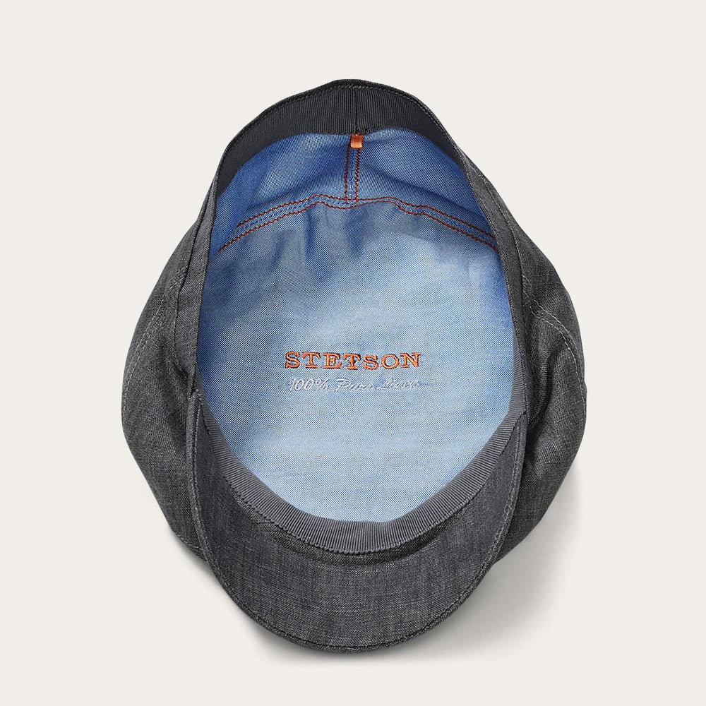 Premium Linen Driver Cap Denim Grey | Stetson Hats