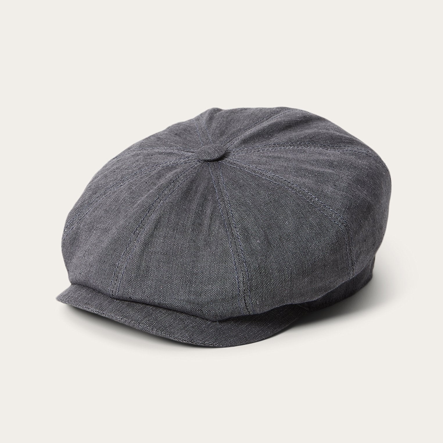 Linen Hatteras Newsboy Grey | Stetson Hats