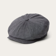 Linen Hatteras Newsboy Grey | Stetson Hats