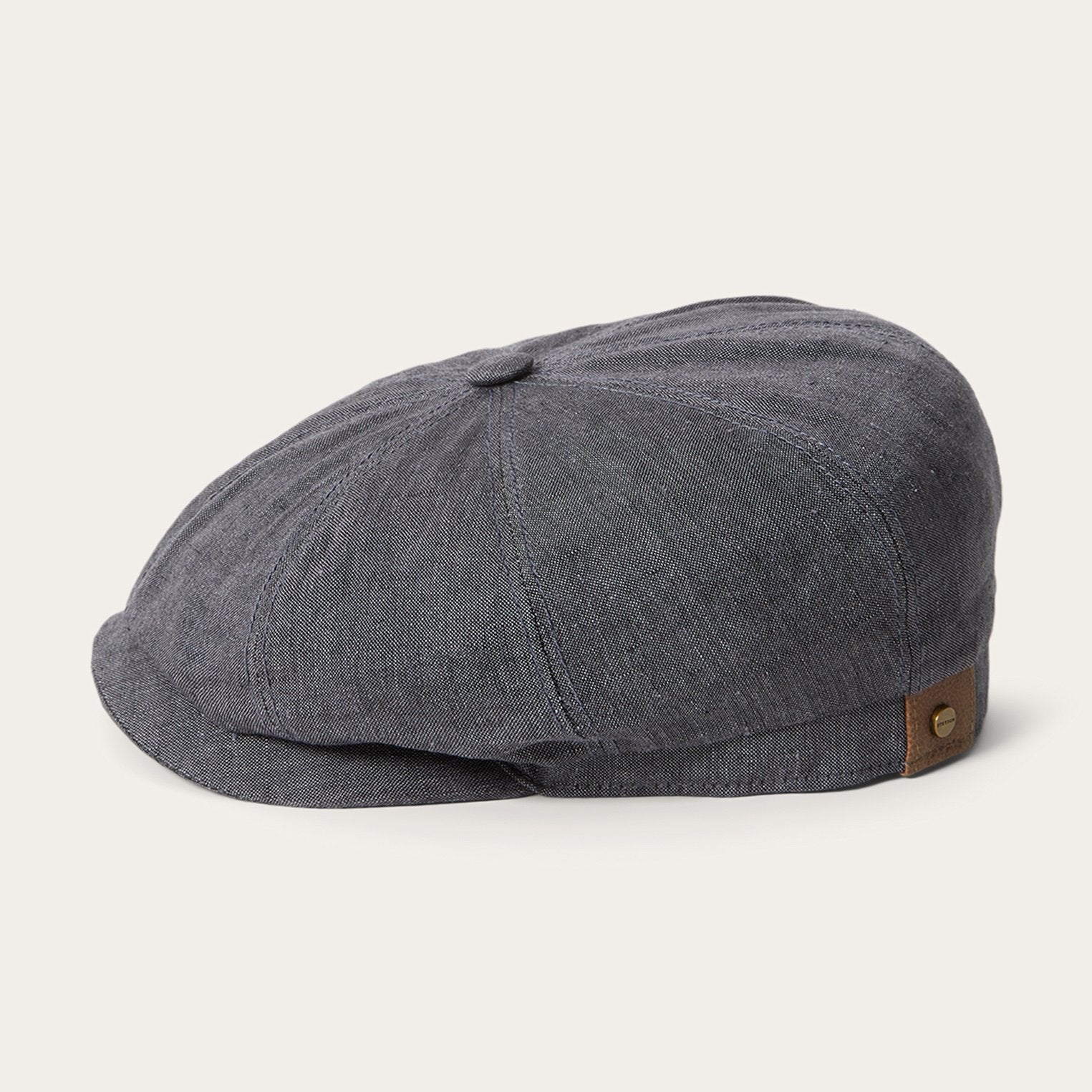 Linen Hatteras Newsboy Grey | Stetson Hats