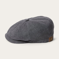 Linen Hatteras Newsboy Grey | Stetson Hats