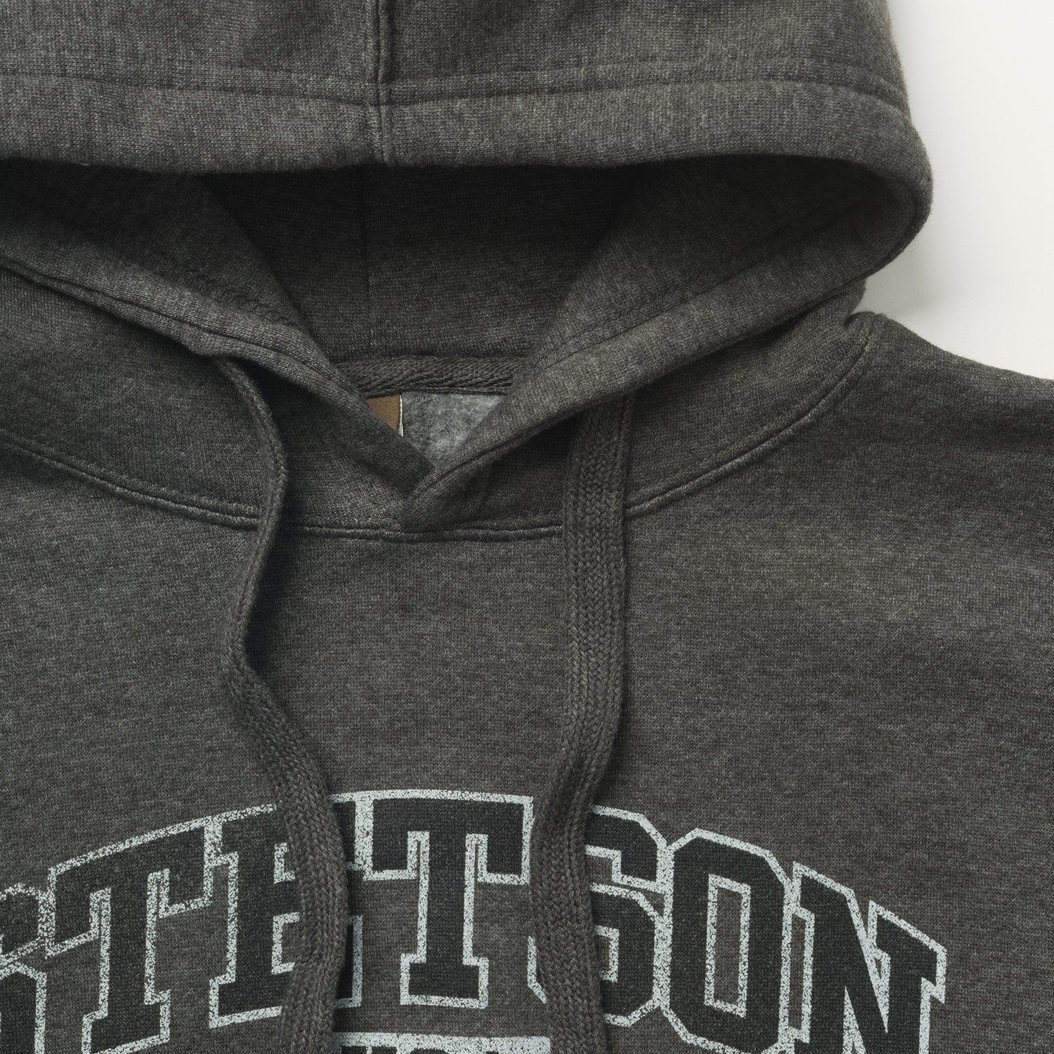 Charcoal Heather Fleece Hooded Sweatshirt Grey | Stetson Men