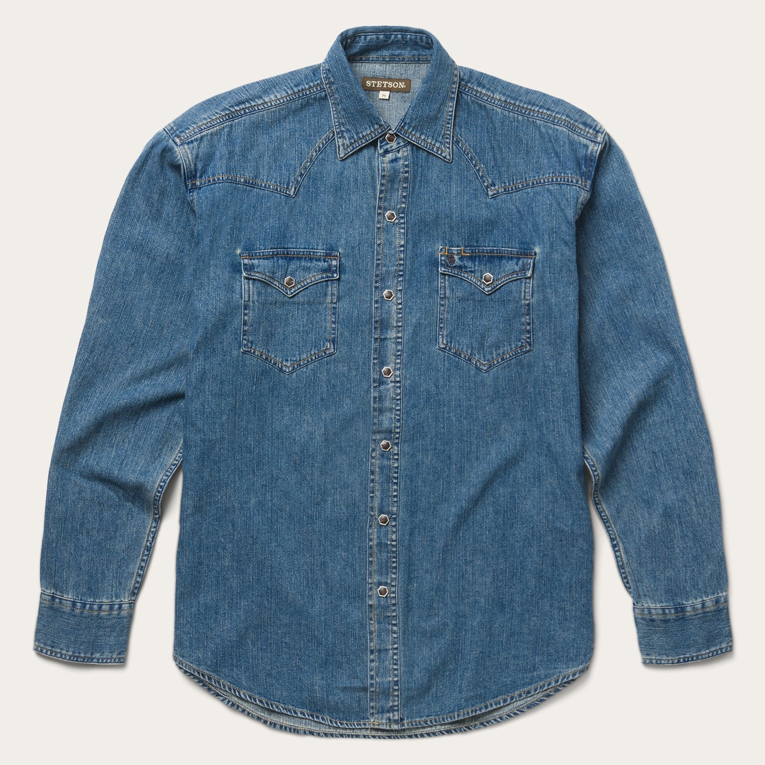 Classic Denim Shirt Blue | Stetson Men