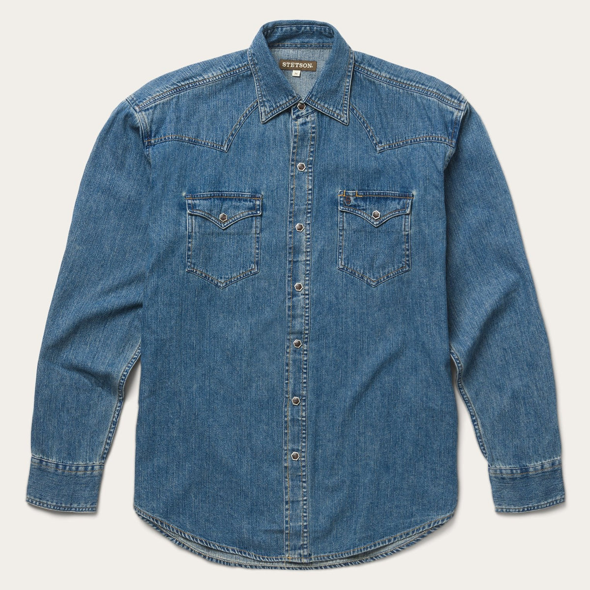 Classic Denim Shirt Blue | Stetson Men