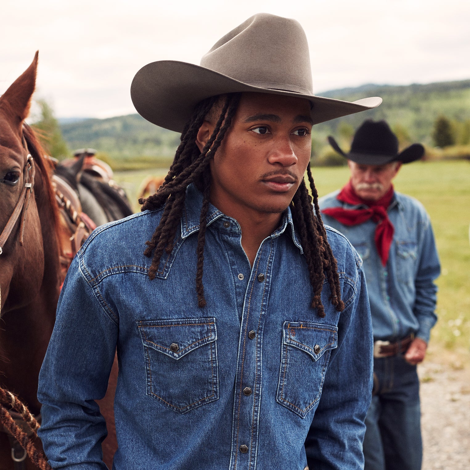 Classic Denim Shirt Blue | Stetson Men