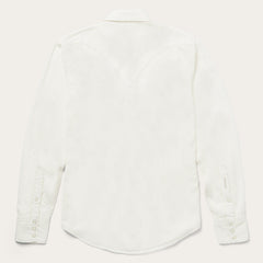 Cream Twill Shirt White | Stetson Men