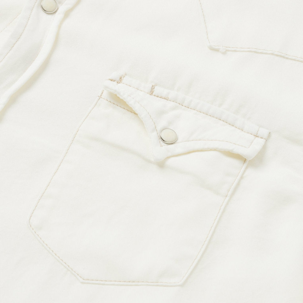 Cream Twill Shirt White | Stetson Men