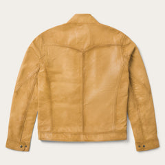Butter Soft Distressed Leather Jacket Brown | Stetson Men
