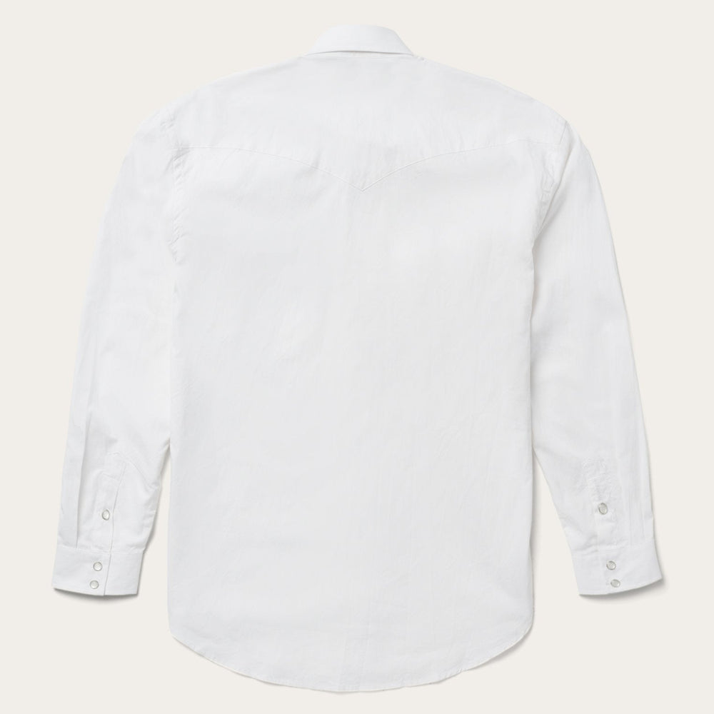 Pin Point Oxford Shirt White | Stetson Men