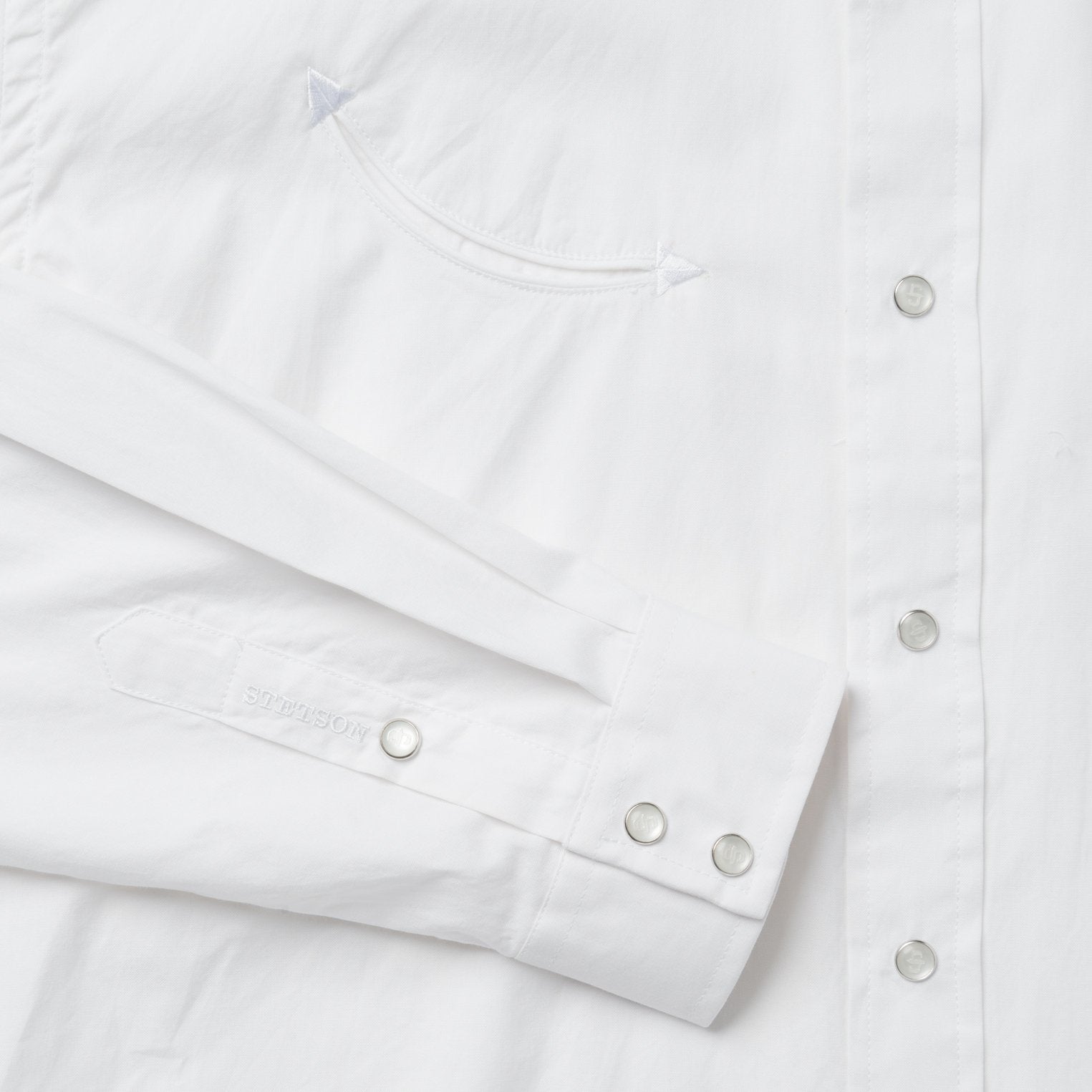 Pin Point Oxford Shirt White | Stetson Men