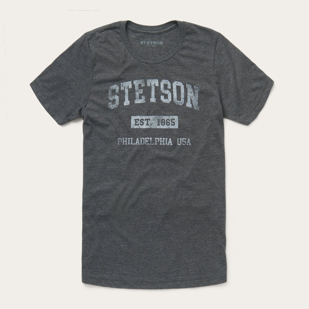 1865 Graphic Tee Grey | Stetson Men