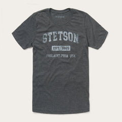 1865 Graphic Tee Grey | Stetson Men