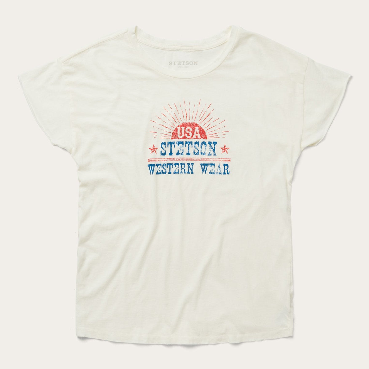 Sunrise Graphic Tee White | Stetson Women