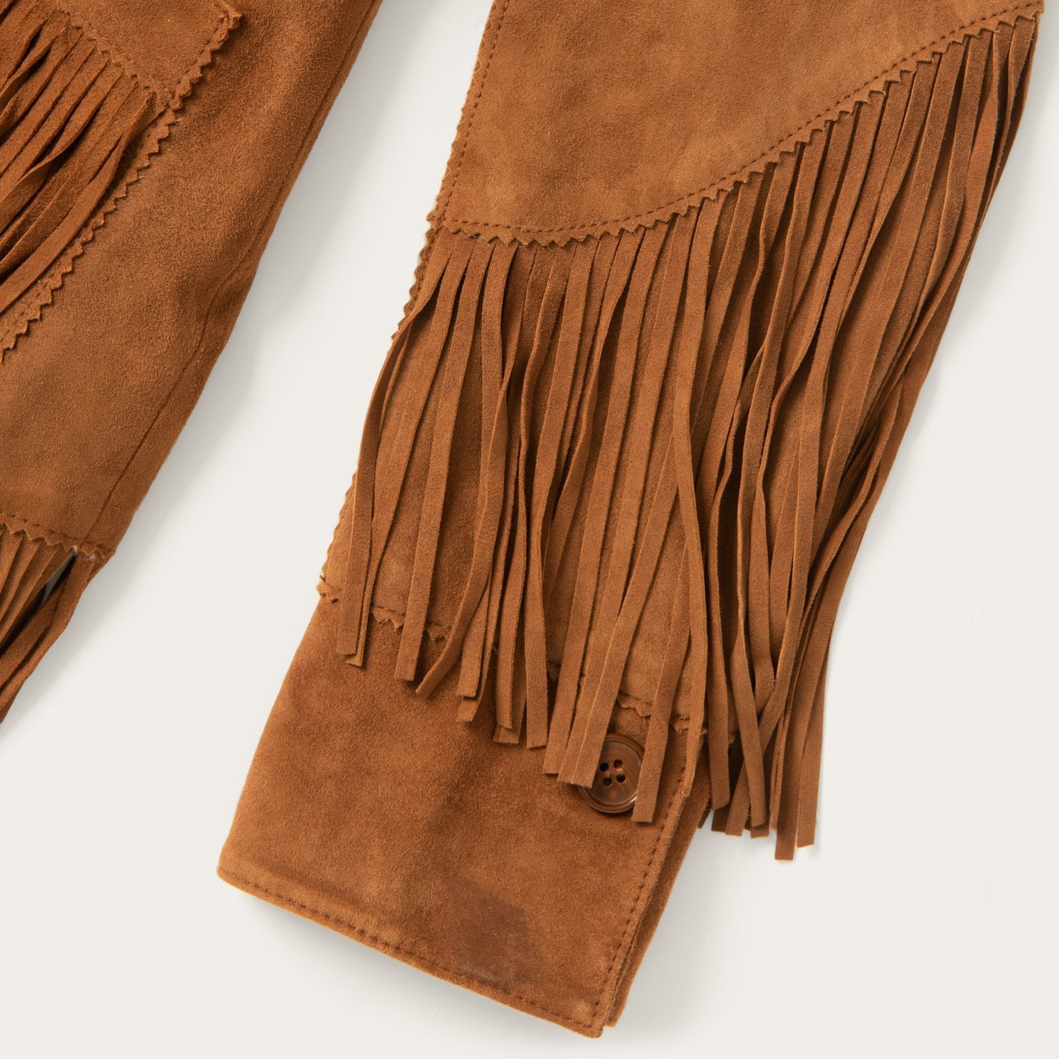 Lamb Suede Fringed Jacket Brown | Stetson Women