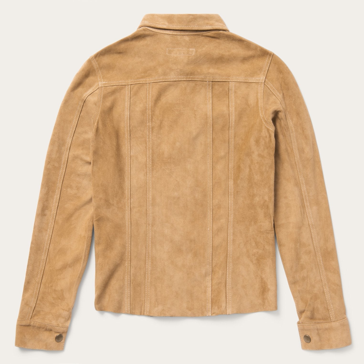 Suede Denim Shirt Jacket Brown | Stetson Women