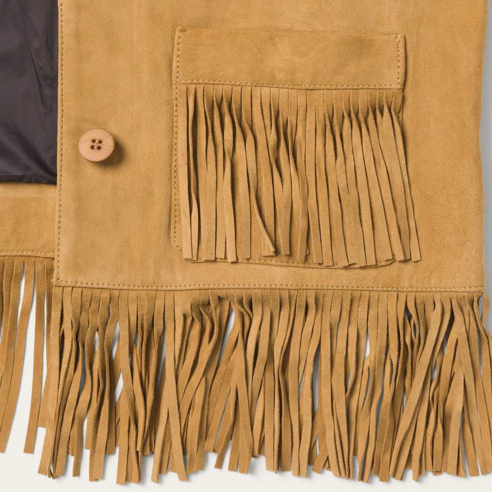 Fringe Suede Jacket Tan | Stetson Women